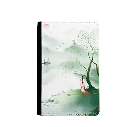 Housse portefeuille de voyage style chinois pour protéger son passeport en vacances
