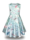 Minilove Gilrs Unicorn Rainbow Dress(6,Unicorn)