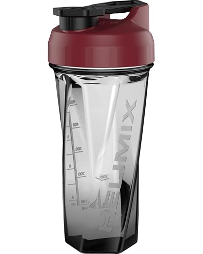 Helimix 2.0 Vortex Blender Shaker Bottle 828 ml - No Blending Ball or Whisk - USA Made - Portable Pre Workout Whey Protein Drink Cup - Mixes Cocktails Smoothies Shakes - Top Rack Safe