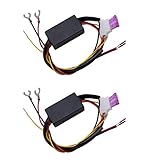 HUIQIAODS デイライト LED 自動点灯ユニット 12V 24W エンジンON時で点灯 オートスタートユニットセンサー (デイライト LED 自動点灯ユニット（2個）)