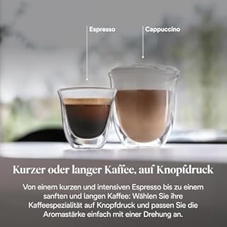 De’Longhi Magnifica S - Perfetto Kaffeevollautomat mit klassischem Milchaufschäumer, Espresso- und Cappuccino Kaffeemaschine, Bedienfeld mit Tasten, Schwarz (ECAM22.110.B)