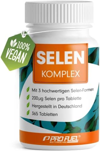 Selen hochdosiert 365x Selen 200µg Tabletten - Selenkomplex aus 3 hochwertigen Selenium-Quellen: Selenhefe, Selenmethionin & Natriumselenit, Selentabletten - laborgeprüft mit Zerti