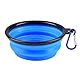Faltbar Reisenapf Napf für Hunde und Katzen, 1 Sets Faltbarer Silikon Hundenapf Reisen Futter Tragbarer Wassernapf Trinknapf Futternapf für Haustiere