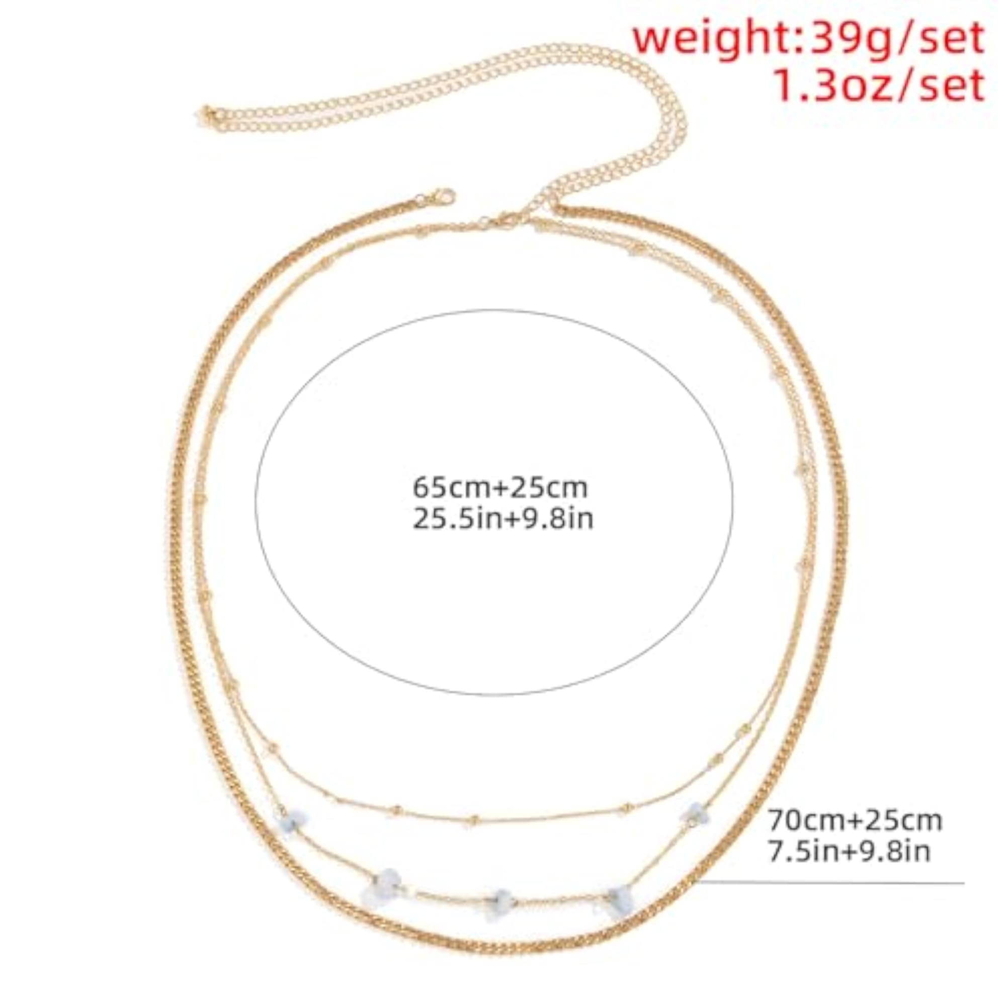 Luxury Adjustable Layered Belly Chain for Women