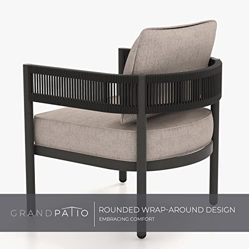 Grand Patio 4-Piece Outdoor Conversation Set With 2 Single Chairs And 2 Patio Coffee Tables, Wicker Furniture Set thumb #2