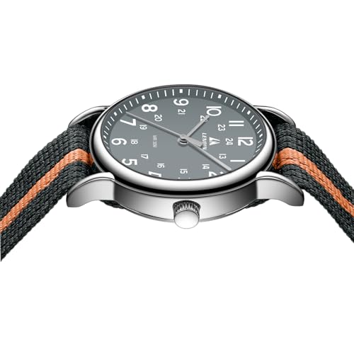 Image of LN LENQIN Mens Watches Unisex Military Sport Nylon Strap Stylish Luminous Fashion Analog Quartz Watch for Men Waterproof Army Tactical Casual Wristwatch