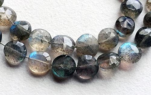 Perles de labradorite véritable au perçage droit pour éliminer la casse lors de la création