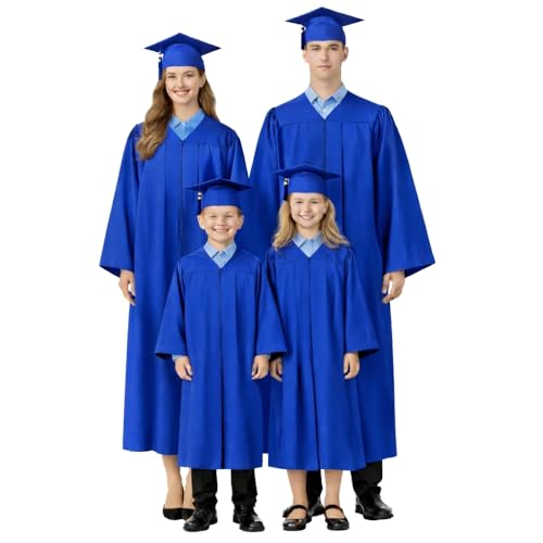 Image of Raj Costume Convocation Dress Graduation Gown and Cap Set for Kids & Adults Convocation Dress Academic Degree Ceremony Robe for School College Graduation Day Matte Polyester Pleated Convocation Gown