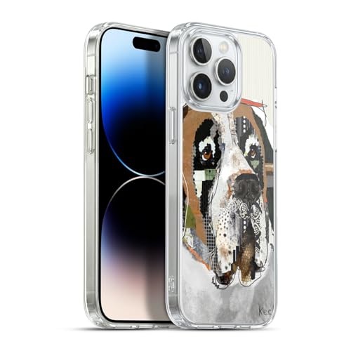 Head Case Designs Officially Licensed Michel Keck Saint Bernard Dogs 2 Gel Case [Military Grade Protection] Compatible with Apple iPhone 13 Pro Max and Compatible with MagSafe