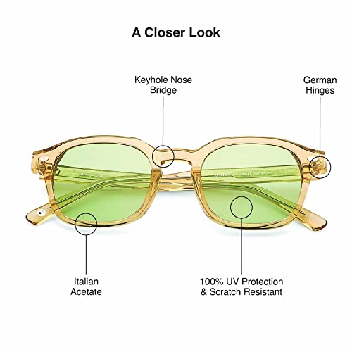 Image of John Jacobs|Uv Protection Polarized Sunglasses For Men & Women | Full Rim Square JJ S13082-C1 Large