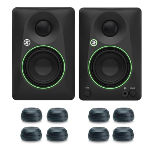 Mackie CR3.5BT - Monitores activos de estudio de 2 vías, altavoz Bluetooth con pies keepdrum