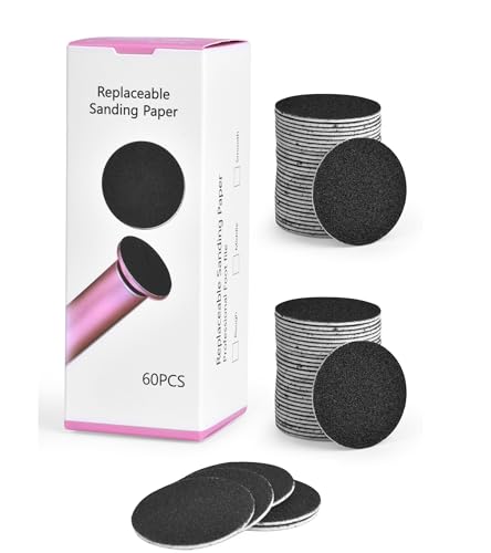 Lot de 60 papiers abrasifs pour pédicure