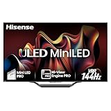 Hisense 75U7NQ 189cm (75 Zoll) Fernseher, 4K Mini LED ULED HDR Smart TV, Quantum Dot, 120Hz/ 144Hz VRR, HDMI 2.1, Game Mode Pro, Dolby Vision IQ & Atmos, Bluetooth, Alexa Built-in, Anthrazit, [2024]