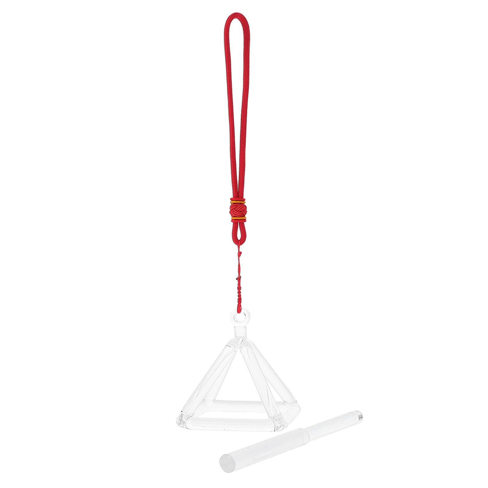 Ornamento Piramide di Quarzo Bianco per Terapia Sonora e Meditazione Supporto Musicale e Striker, Decorazione Meditativa per Casa e Benessere Stili multipli