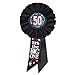 Produktbild Beistle RS170 Black Fabric Rosette-1pc Stoffrosette 50 It's The Big One, Schwarz, 1 Stück, Textil, mehrfarbig