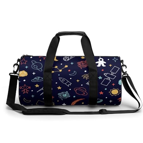 Sac de voyage week-end Univers Coloré, idéal randonnée et gym 45cm