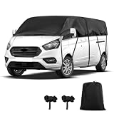 Autoabdeckung Ersatz für 2012-2026 Ford Transit Custom, Schwarz Halbgarage