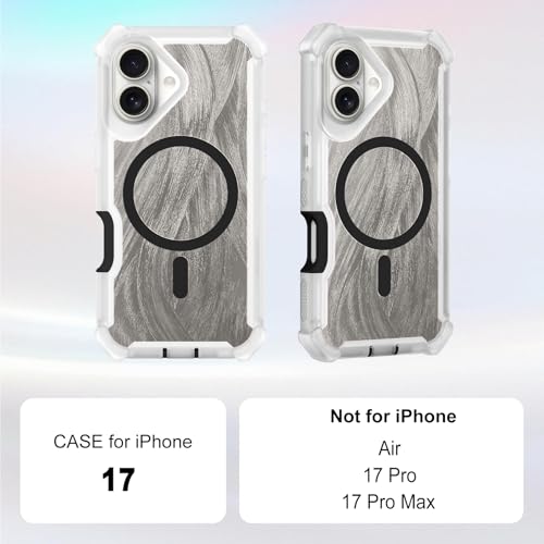 Coque iPhone 17 résistante aux chocs design plume laser esthétique - 2
