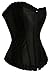 Produktbild spass42 Exclusive Schwarze Handschuhe Satin Corsage Korsett, Schwarz, Herstellergroesse L (40)
