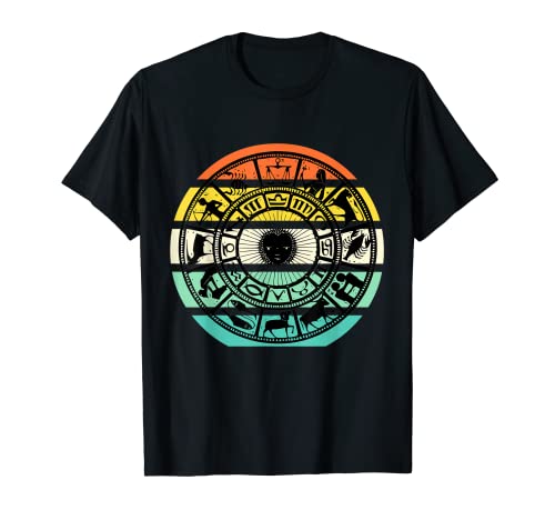 Retro Awesome Zodiac Signs Wheel Astrology Designs Present T-Shirt