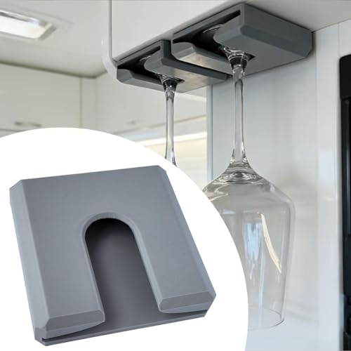na kieliszki do wina, z nadrukiem 3D, 8,3 x 8,7 cm, wiszący organizer na kieliszki do wina, oszczędzający miejsce, wieszak do przechowywania kubków, do domu, baru, restauracji, kampera