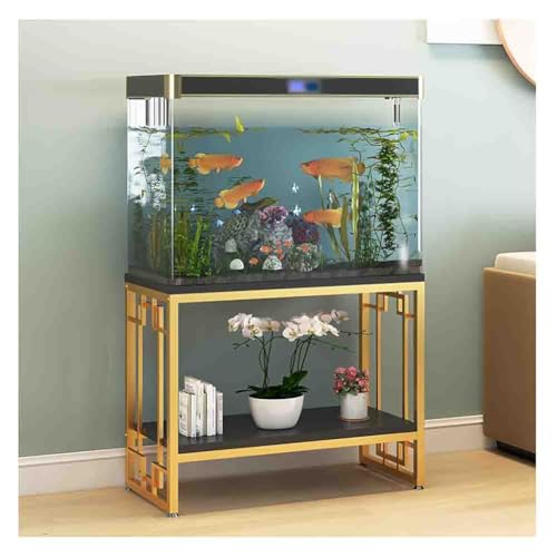 Support d'aquarium en métal étagère de rangement charge lourde 80cm