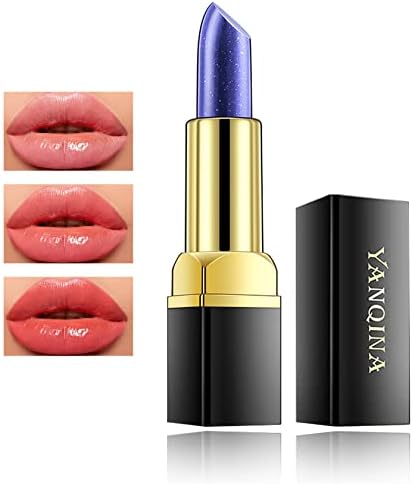 NVLEPTAP Blue Magic Lipstick Color Changing Lipstick Long Lasting Moisturizes Blue Changed Into Pink Lip Gloss,Waterproof Tinted Lip Balm For Women Girls