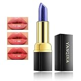 NVLEPTAP Blue Magic Lipstick Color Changing Lipstick Long Lasting Moisturizes Blue Changed Into Pink