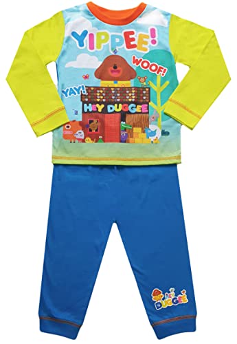 Boys Hey Duggee Pyjamas Squirrel Dog Character Nightwear (3-4 Years, Hey Duggee - Woof)