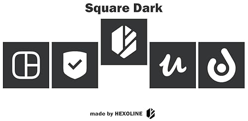 Square Dark - Icon Pack