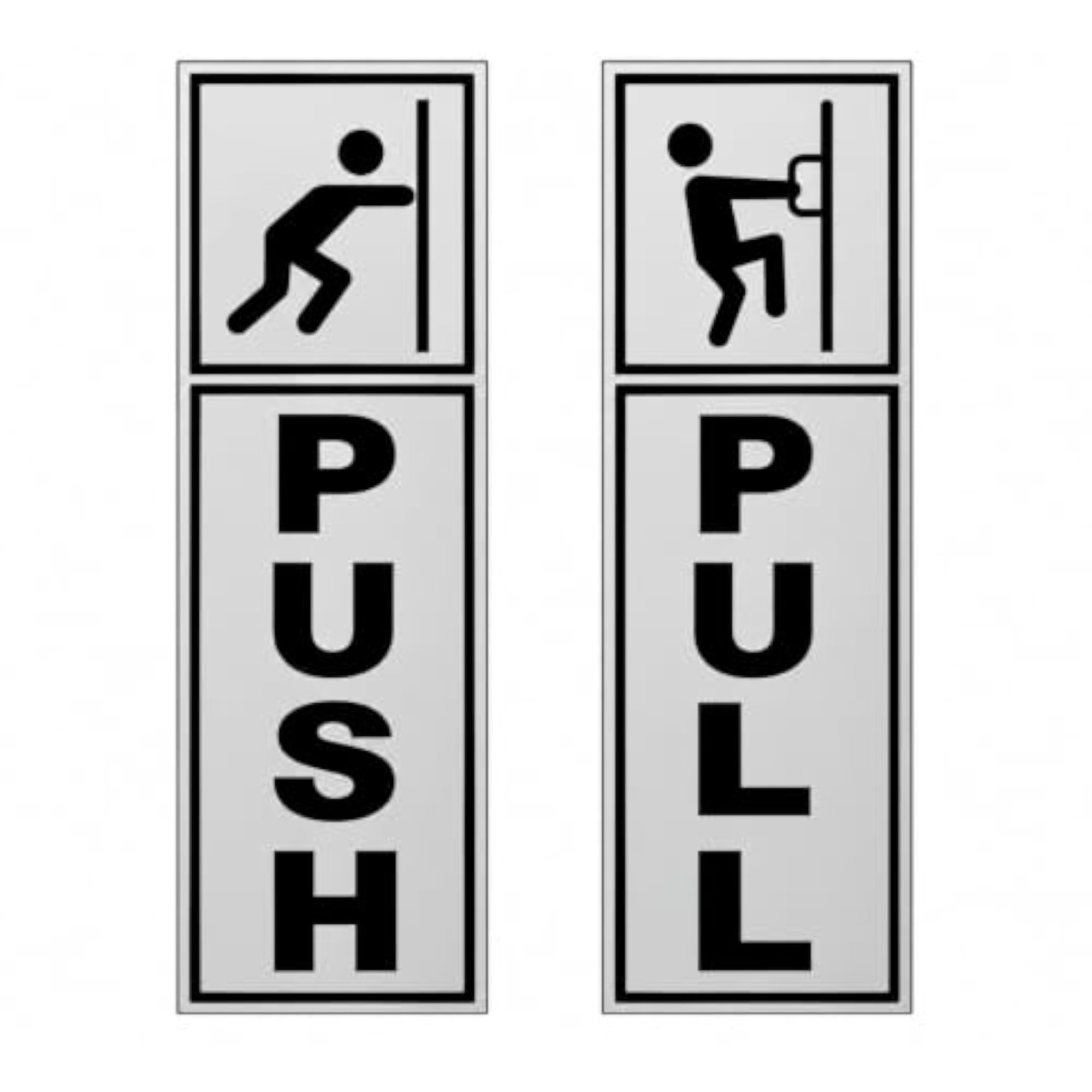 Push & Pull Door Sticker Set for Office & Home