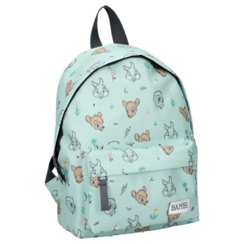 Sac à dos Bambi Disney vert de 31 cm avec bretelles réglables pour l'école maternelle