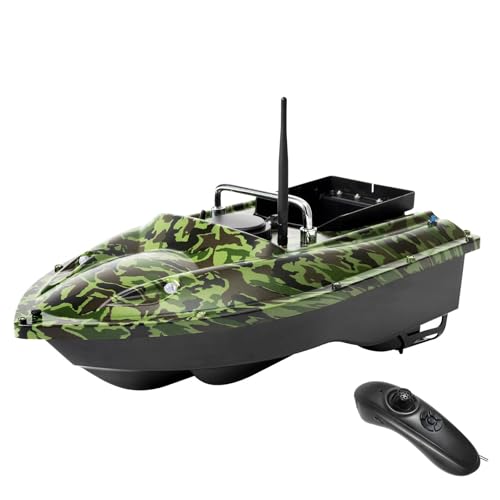 TkkMivcOC Futterboot, GPS Köderlieferboot Köderboot mit 5200mah Batterien, 1.5 kg Ladegewicht, 500m Fernbedienung, Wind- Und Wellenfest, für Angeln in Flüssen, Seen Oder Flachen Gewässern