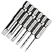 Toolcool 6 Pcs Slotted Screwdriver Bit Set Magnetic Flat Head Bits 2.0-6.0mm S2 Alloy Steel 1/4 Inch Hex Shank 2 Inch long