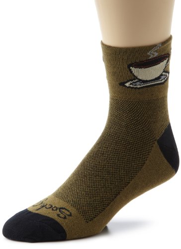 SockGuy Men's Java Socks, Green, Large/X-Large