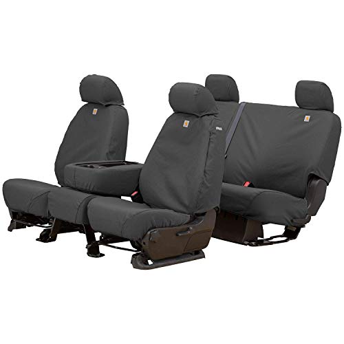 Covercraft Carhartt SeatSaver Custom Seat Covers | Fits 2015-2022 Chevrolet Colorado, 2015-2022 GMC Canyon | 1st Row Bucket Seats, Duck Weave Gravel - Thumbnail 3