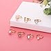 NEWITIN 7 Pieces Cute Rings for Girls Crystal Ring Girl Pretend Play and Dress up Rings Adjustable Ring Kids Jewelry Little Girl Gift for Girls Kids