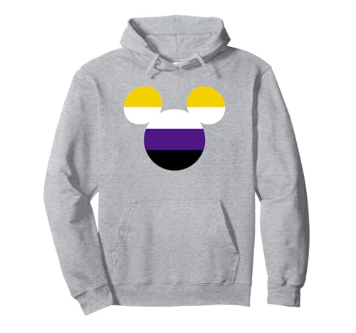 Sweat à Capuche Mickey Nonbinary Pride Flag Pull Disney Multicolore