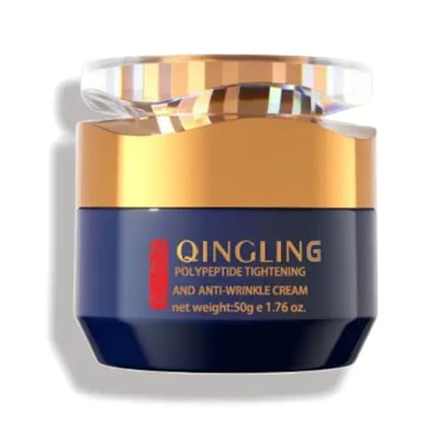 JINMAO Qingling Face Cream, Qingling Wrinkle Removal Cream, Quinglin Polypeptide Tightening and Anti-Wrinkle Moisturizer, Face & Neck & Eye Lotion 3-In-1 (1)