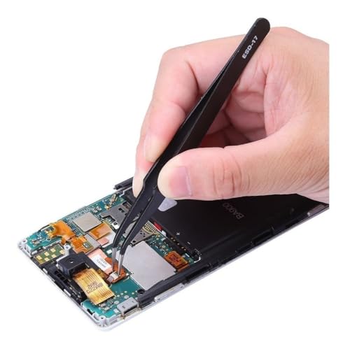 Kit Jogo De 6 Pinças Anti Estática Ferramenta Aço Inoxidável eletronica celular precisão