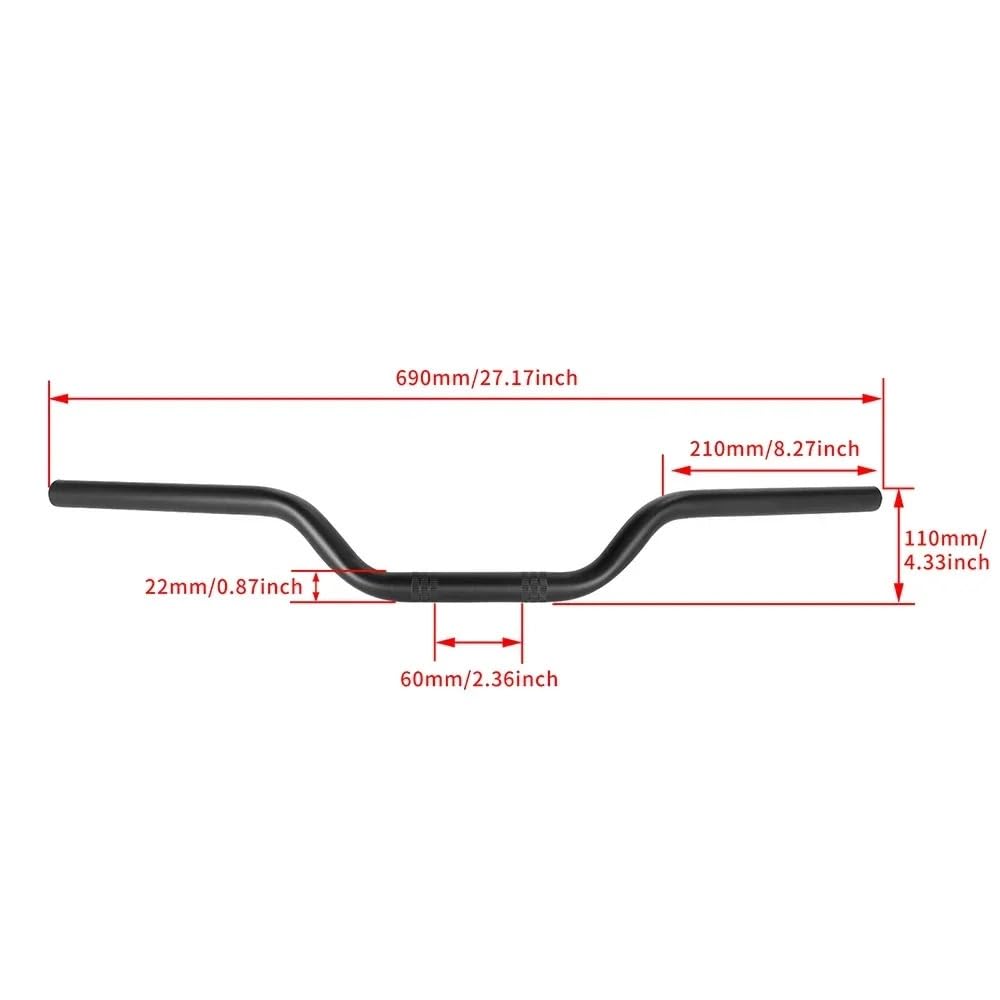 Regulowane kierownice motocyklowe Pasuje do Racer Tracker Scrambler Bobber CG125 uchwyty kierownica 7/8 ''22 MM kierownica 1'' 25 MM