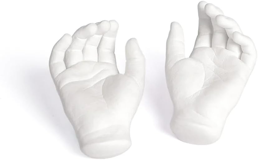 BABIES BLOOM Baby 3D Casting Kit, Footprint & Hand Casting Kit, 100g Moulding Powder, 200g Casting Powder, Non-Toxic, Long Lasting, Easy to Use
