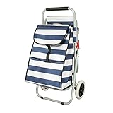 Die Griffhöhe des Einkauf-Trolleys liegt bei ca.89cm, Dank der Polsterung ist eine tägliche Nutzung kein Problem und der Trolley wird zum echten Alltagshelden