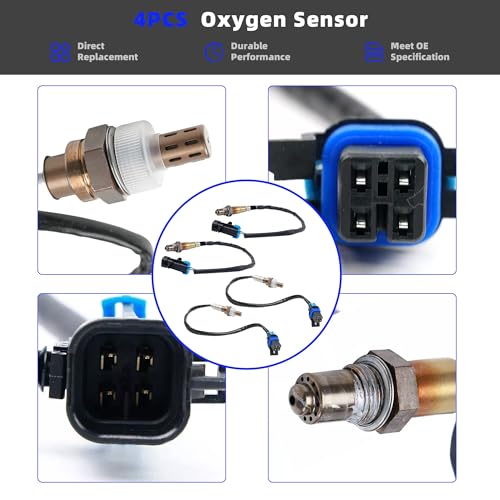 Sensor de Oxígeno 4PCS para Chevy Colorado 2012-2017 3.6L miniatura 3