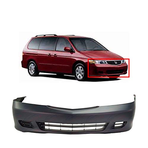 FitParts Compatible With Front Bumper Cover 1999-2004 Honda Odyssey EX LX EX-L Cargo Van. New, Primed and Ready for Paint. With Fog Light Holes. HO1000183 04711S0XA90ZZ 200 2001 2002 2003
