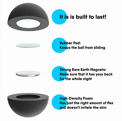 Whole Nights - Magnetic Ball for Side Sleep Posture - Sleep Shirt Clip, Works Like Sleep Positioning Belt, Just Clip It On The Upper Back of Your Shirt Whole Nights - Magnetic Ball for Side Sleep Posture - Sleep Shirt Clip, Works Like Sleep Positioning Belt, Just Clip It On The Upper Back of Your Shirt