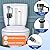 Saillong 1 Pack Toilet Fill Valve Replacement, Height Adjustable Universal Toilet Tank Flusher Replacement Kit, Leak-Proof Easy Install Fill Valve Repair Kit