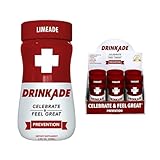 DrinkAde Prevention, Feel Better After You Drink, Daily Wellness Hydration Drink with Electrolytes, B Vitamins & Green Tea Extract, Sugar Free, 5 Calories (6 Pack, Limeade)