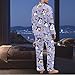 INSTANTARTS Red Bat Halloween Pj Sets for Men Comfortable Soft Men's Pajama Set Sleepwear Pjs Button Down Set Lightweight Polyester Loungewear Pajama Sets Fashion Size 2XL