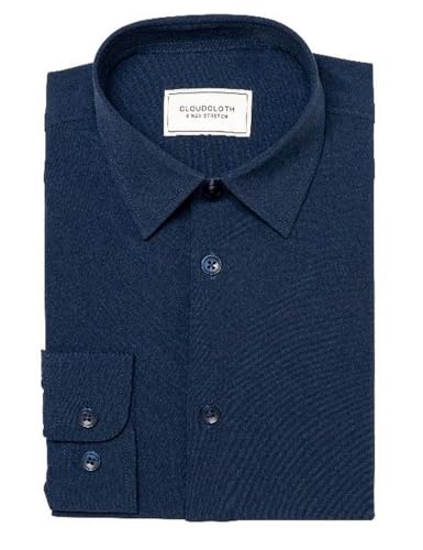 Adam Baker Boy's Regular Fit 4-Way Stretch Long Sleeve Solid Dress Shirt - Colors2